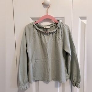 Crewcuts Seafoam Green Long Sleeve Shirt  XS